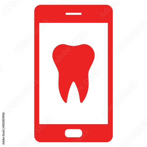 Zahn und Smartphone
