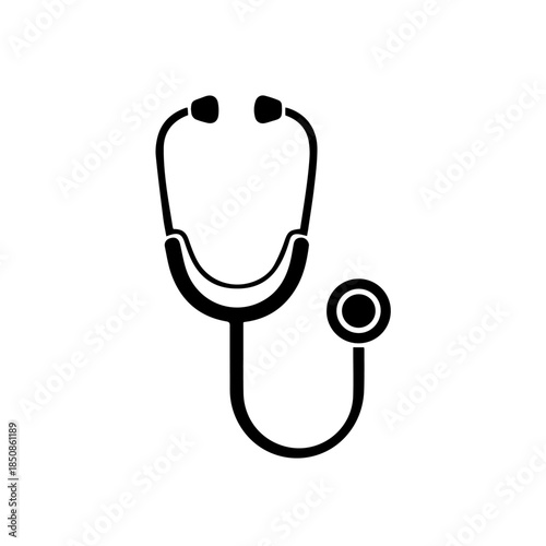 Medical stethoscope icon