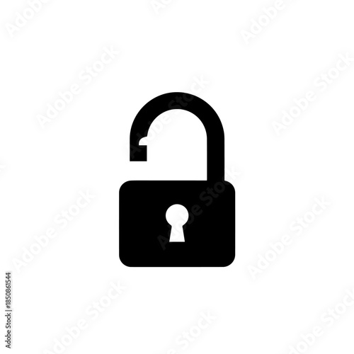 Open padlock