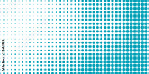 Transparent Vector Gradient Blue Color Halftone Background Staggered Dots Pattern