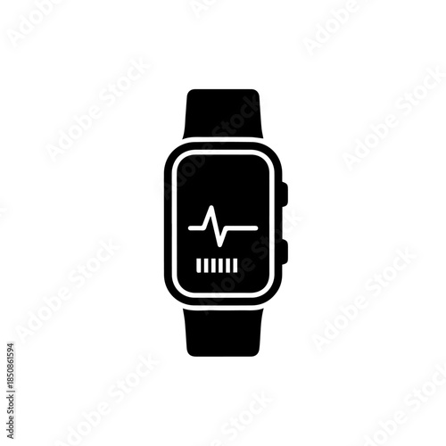 Smartwatch displaying heart rate