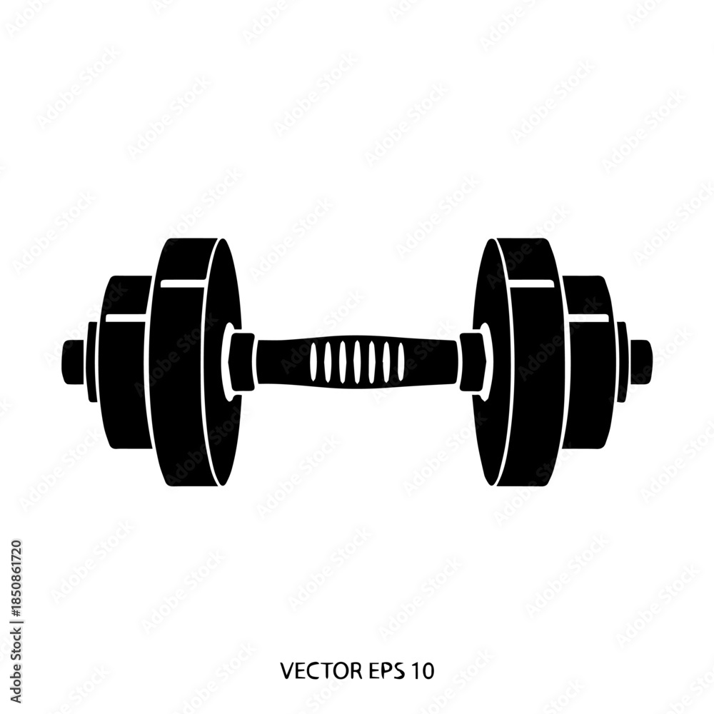 Fototapeta premium Illustration of a dumbbell