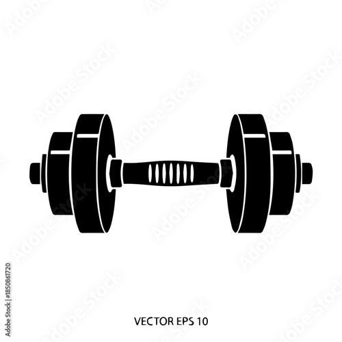 Illustration of a dumbbell