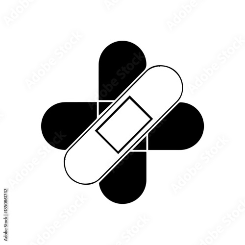 Bandage forming a star shape