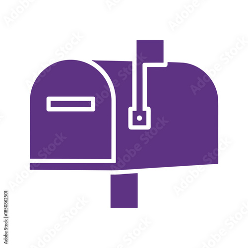 Purple Mailbox Icon
