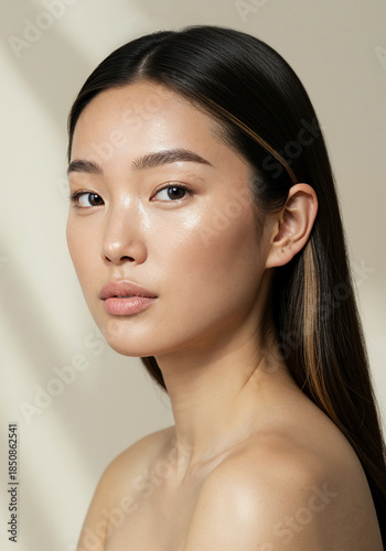 Asian woman with beautiful and healthy skin