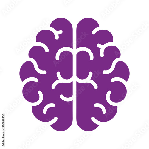 Purple brain icon