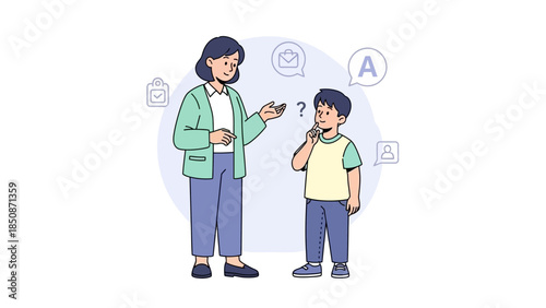 Educational Interaction Between Teacher and Student Using Digital Devices in Classroom