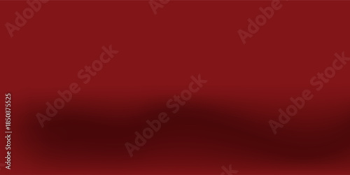 Abstract red gradient background, light and shadow on the backdrop with dimensions, hot tone wall modern red best seller