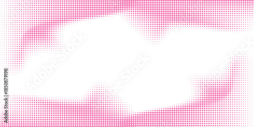 white polka dots pattern over hot pink useful as a background good effect simple art