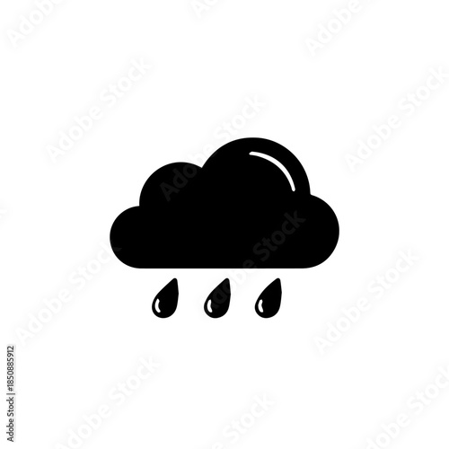 Cloudy day with rain