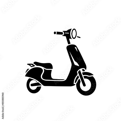Classic scooter silhouette
