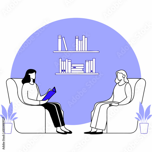 vector illustration of counseling 