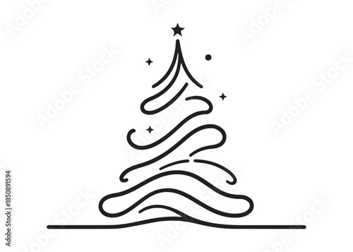 christmas tree logo silhouette vector, Pine tree logo icon silhouette, Christmas Tree logo design vector illustration, vector silhouette of a pine tree logo silhouette on white background.