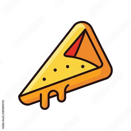 Slice of food with cheese