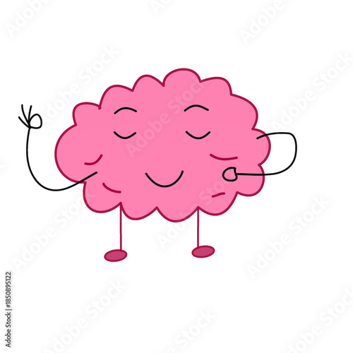 brain healthy telling super happy concept good mental health concept useful for projects.eps