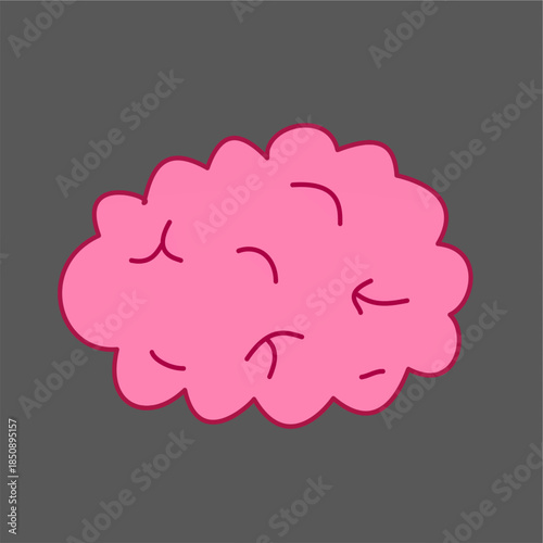 brain simple clip art useful for content creator for making videos health realted mental health related projects.eps