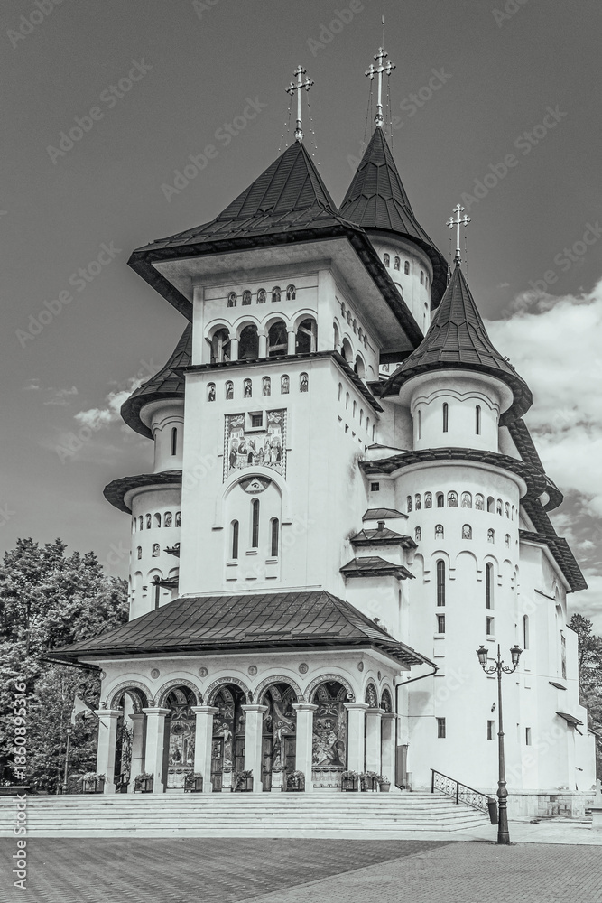 Obraz premium City Architecture, street photo -Black and white photos, monochrome photos – Europe, Eastern Europe