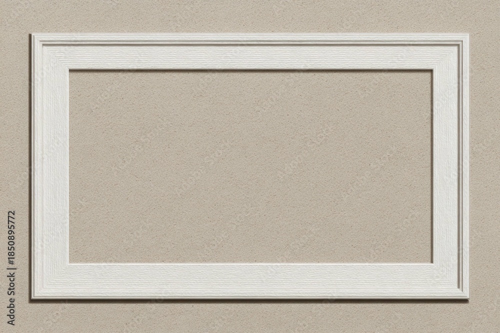 Fototapeta premium Minimal Picture Frame on Concrete Wall Mockup