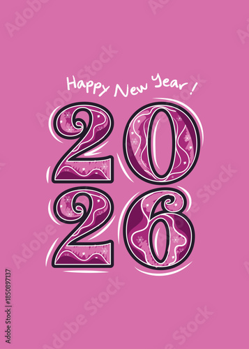 Happy New Year 2026 Celebration Design