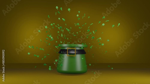 Leaf clover flower flora blossom plant green dolor object hat cap moving saint patrick day st patrick day 17 seventeen day date march month shamrock celtic spring leprechaun saint patrick day fortune