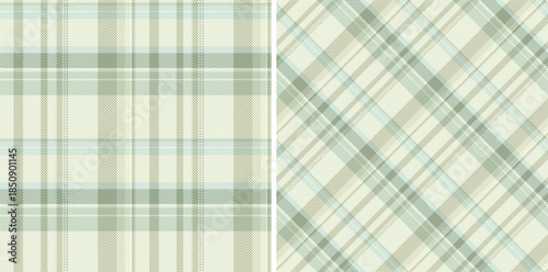Vector texture tartan of textile seamless pattern with a check background fabric plaid. Set in cream colors of tile flooring trends.