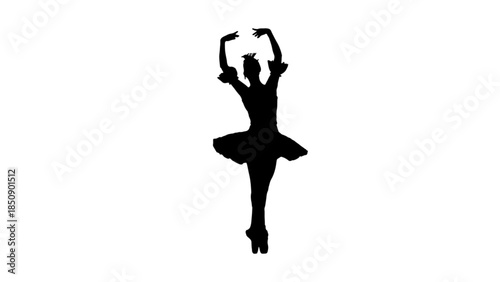 silhouette of a woman ballerina