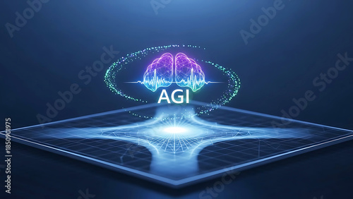 Illuminated brain with agi insight