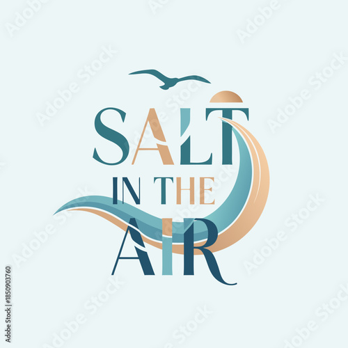 Salt in the Air, Modern Aesthetic, Digital Art, Tranquil Environment, Minimalist Viewpoint