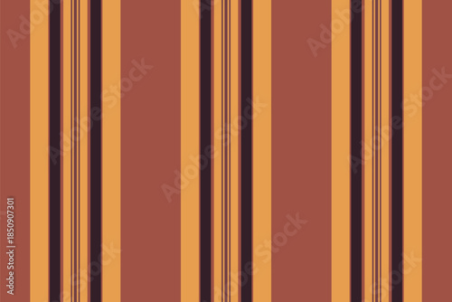 No people pattern fabric texture, repeat background vertical seamless. Template lines stripe textile vector in red and orange colors.