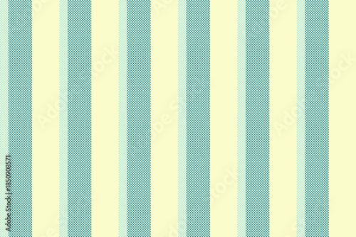 Stage background vector stripe, aesthetic vertical lines seamless. Nample fabric pattern texture textile in lemon chiffon and cyan colors.