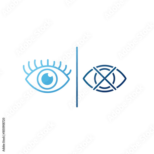 Vision and Blindness Eye Health and Visual Impairment Concept.
