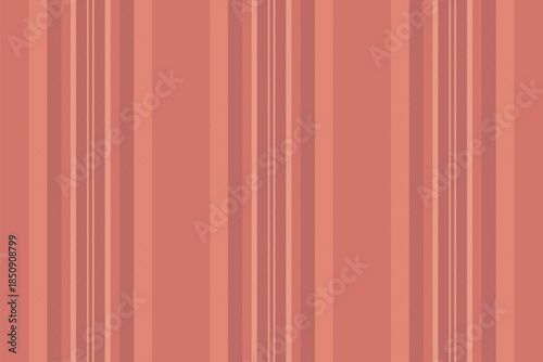 Stripe pattern fabric background, package textile texture lines. King vector seamless vertical stripe in red and orange colors.