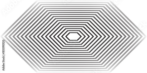 Optical art background hexagon black and white,eps.10