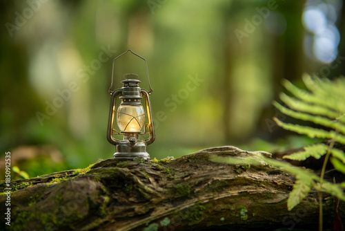 森の中のオイルランタン