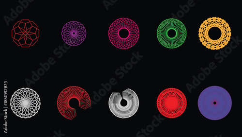 Multicolored cellular structures in microscopy