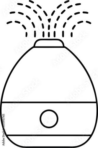 humidifier   humidifier line art vector illustration on transparent background