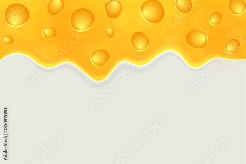 Smooth yellow and orange gradient illustration depicting a melted cheese texture