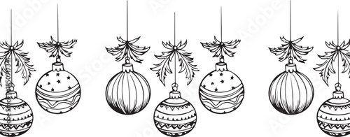 Set of shiny glass Easter eggs with flowers and gold Christmas baubles for a festive holiday celebration isolated on a blue winter background