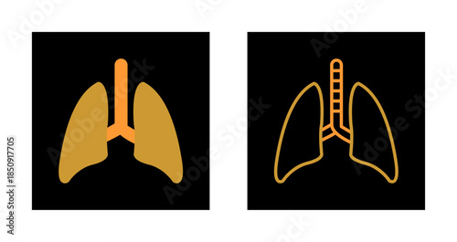 Lung Icon Design