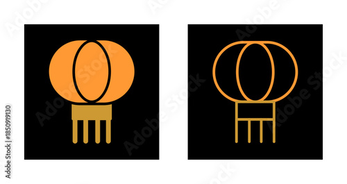 Red Lantern Icon Design