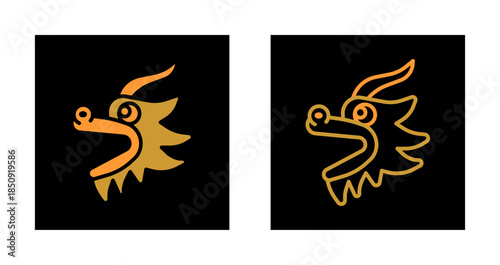 Lion Dance Icon Design