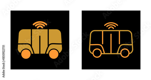 Shuttle Service Icon Design