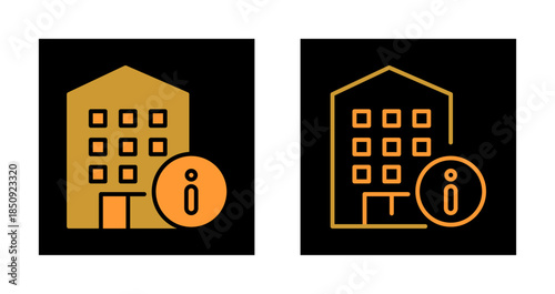 Hotel Information Icon Design