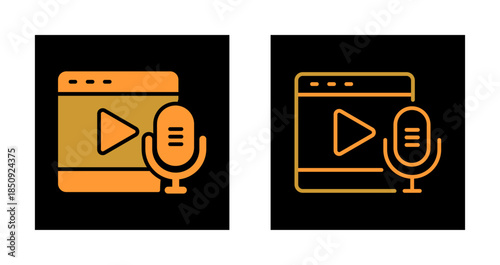 Podcast Playlist Icon Design