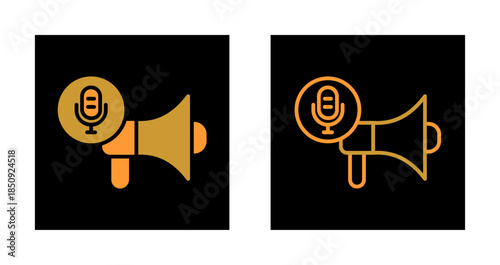Podcast Promotion Icon Design