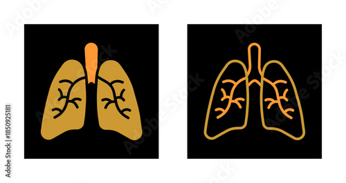Lungs Icon Design