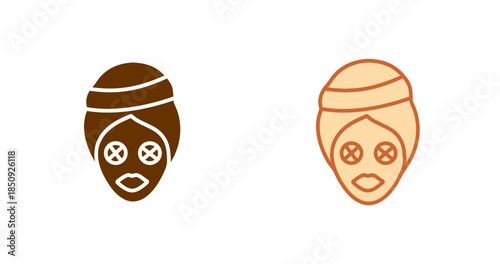 Beauty Mask Vector Icon