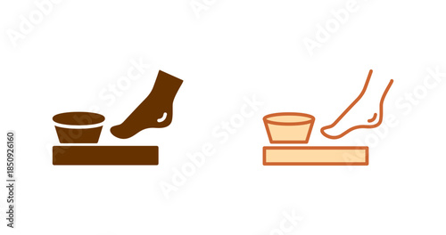 Pedicure Chair Vector Icon