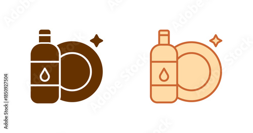 Dishwashing Vector Icon